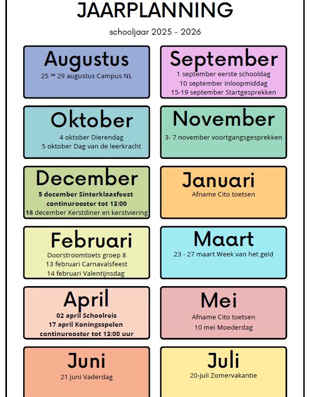 jaarplanning 2025-2026